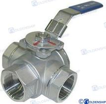 TD4 GS30030 - VALVULA 3 VIAS  INOX  1/2"