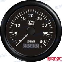 TD4 RECKY07204 - CUENTAVUELTAS 1.0/10.0 - 0/4000 RPM NEGR