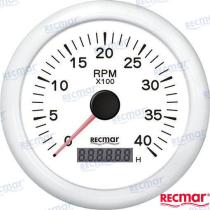 TD4 RECKY07306 - CUENTAVUELTAS 1.0/10.0 - 0/4000 RPM BLAN