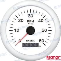 TD4 RECKY07307 - CUENTAVUELTAS 1.0/10.0 - 0/6000 RPM BLAN