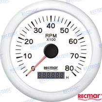 TD4 RECKY07308 - CUENTAVUELTAS 1.0/10.0 - 0/8000 RPM BLAN