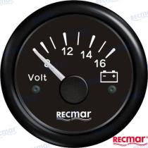 TD4 RECKY13200 - VOLTIMETRO 8-16V NEGRO