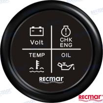 TD4 RECKY79202 - RELOJ MULTIFUNCION 12V/24V NEGRO