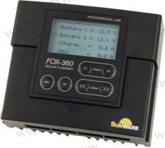 TD4 SUN13800360 - CONTROLADOR DE CARGA FOX-360 20A LCD 12/