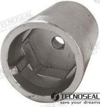 TD4 TEN00402E - ANODO RADICE HEXAGONAL ZINC EJE 35MM