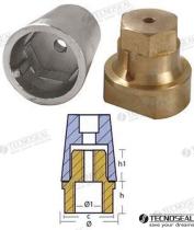 TD4 TEN00414E - ANODO RADICE COMPLETO ZINC EJE 45