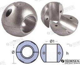 TD4 TEN00500L - COLLARIN CORTO ZINC EJE 19MM.