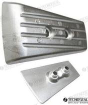 TD4 TEN00733 - ANODO PLACA VOLVO ZINC DPH-DPR 0,85 KG