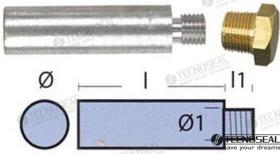 TD4 TEN01318T - ANODO MOTOR YANMAR COMPLETO L 30MM