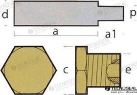 TD4 TEN02044T - KIT ANODO CUMMINS C/TAPON