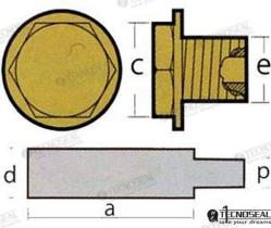 TD4 TEN02100T - KIT ANODO NANNI MERCEDES C/TAPON ZINC